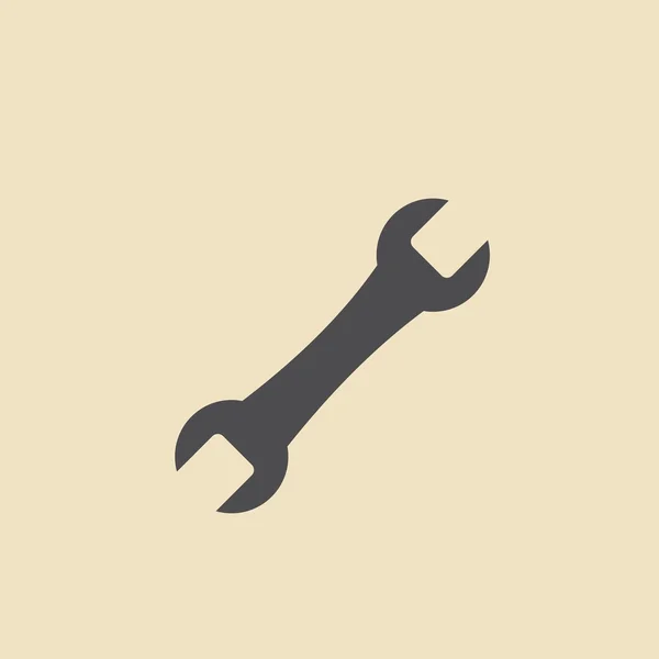 Servicio, reparación, icono de la llave inglesa — Vector de stock