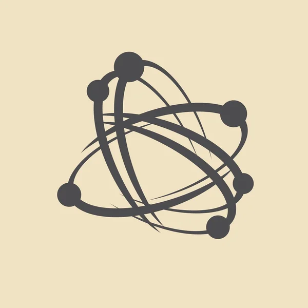 Molecuul, wetenschap pictogram — Stockvector