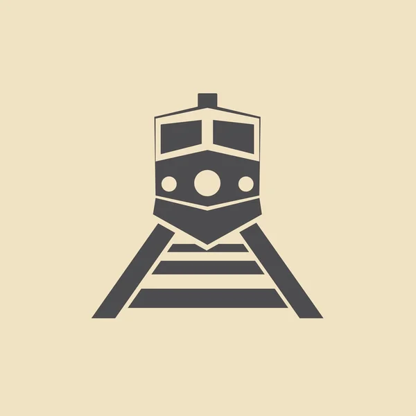 Иконка железнодорожного транспорта — стоковый вектор