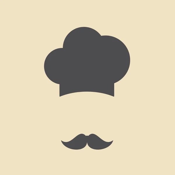 Chef hoed pictogram — Stockvector