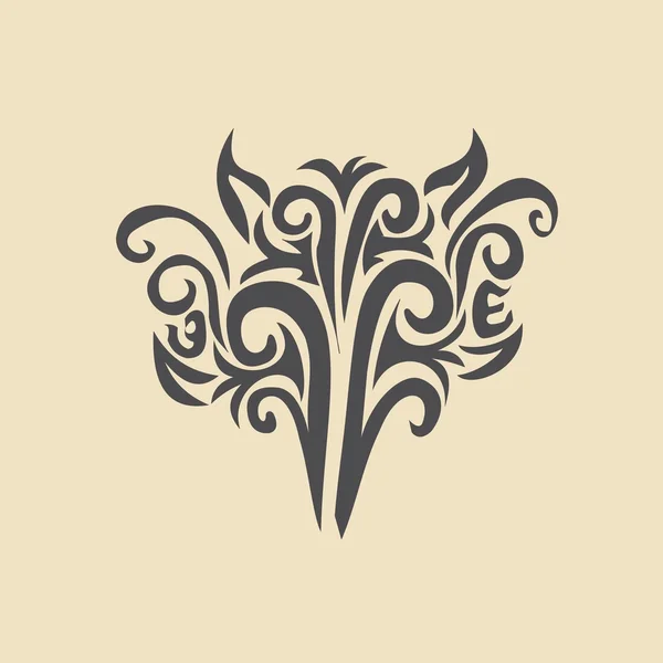 Elemento de design ornamento floral — Vetor de Stock