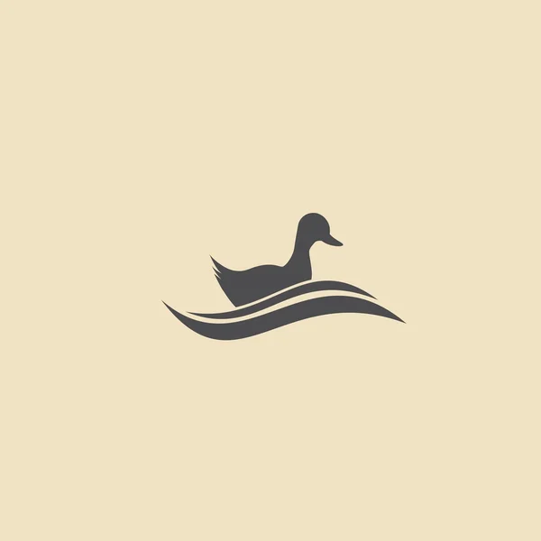 Duck bird icon — Stock Vector