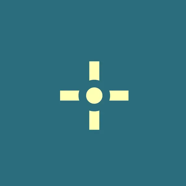 Objectif, icône cible — Image vectorielle