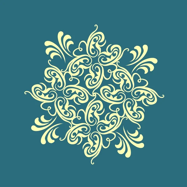 Floral sieraad ontwerpelement — Stockvector