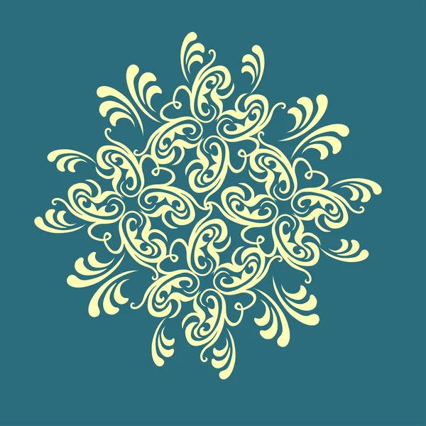 Floral ornament design element — Stock Vector