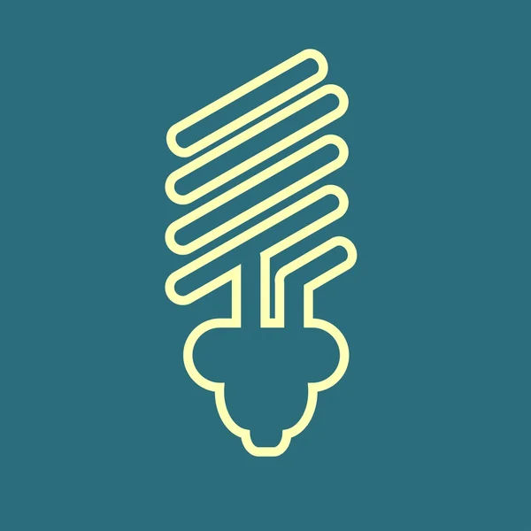 Eco light bulb icon — Stock Vector