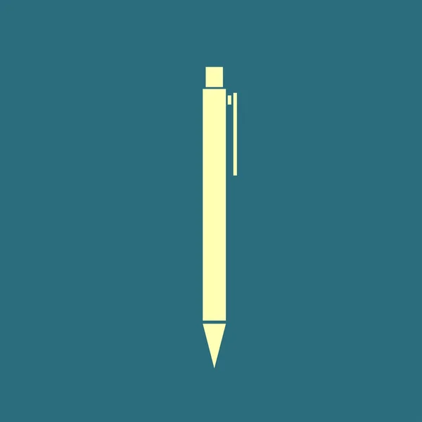 Pluma, icono de la firma — Vector de stock