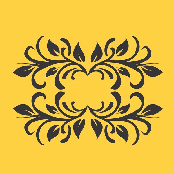 Elemento de diseño adorno floral — Vector de stock