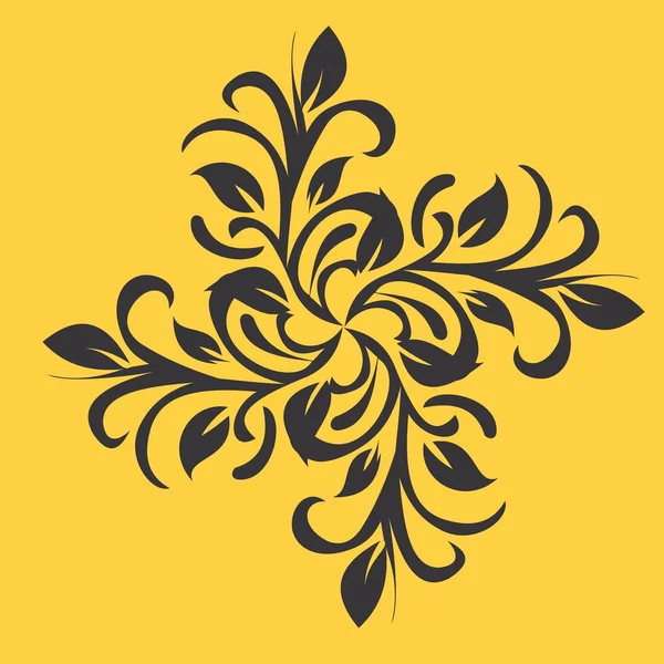 花飾りのデザイン要素 — ストックベクタ