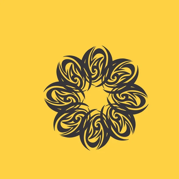 Elemento de diseño adorno floral — Vector de stock