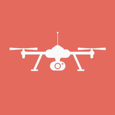 Quadcopter, dron simgesi.