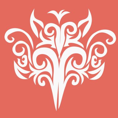 çiçek süsleme tasarım öğesi