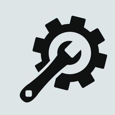 Servis, dişli, wrench kutsal kişilerin resmi