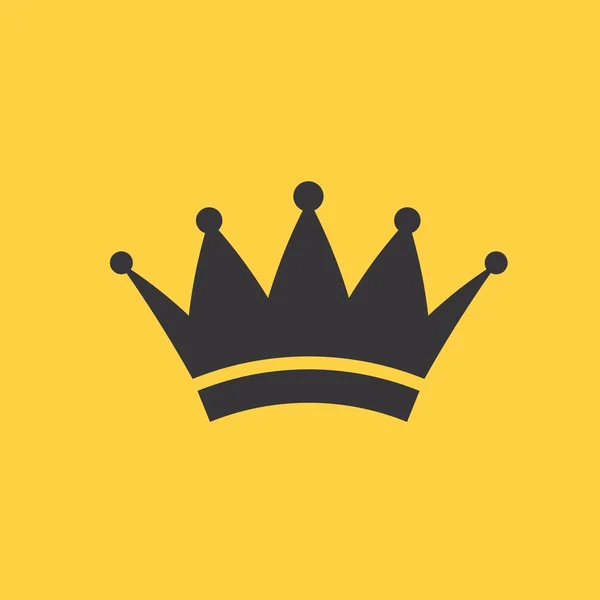 Couronne royale icône symbole — Image vectorielle