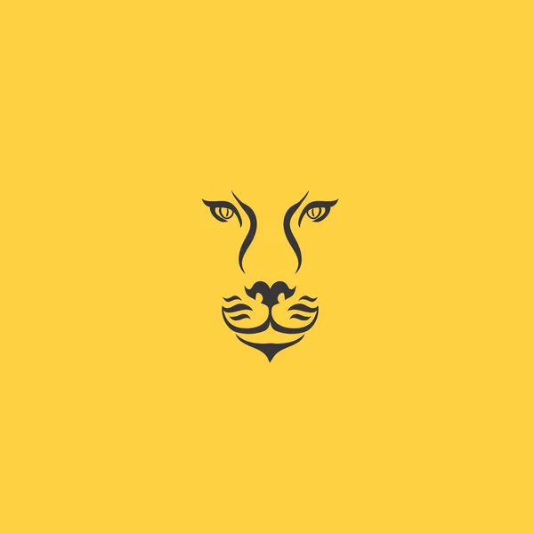 Leeuw hoofd pictogram — Stockvector