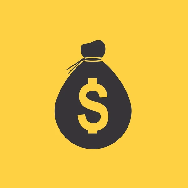 Icono de bolsa de dinero — Vector de stock