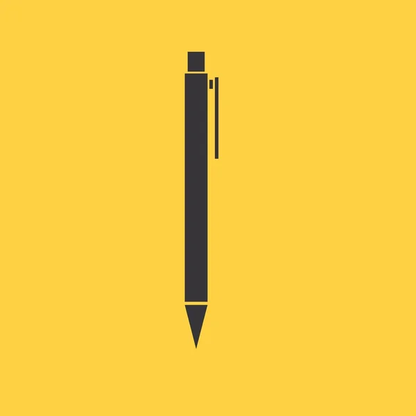 Pluma, icono de la firma — Vector de stock