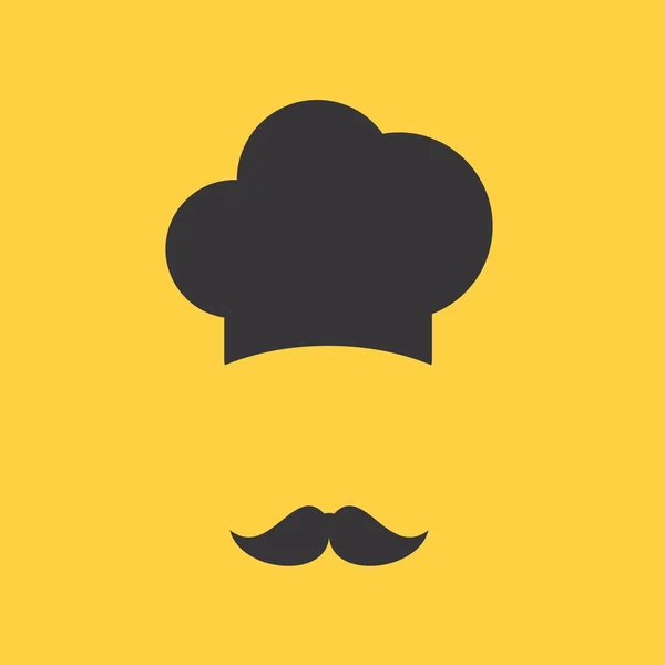 Chef hoed pictogram — Stockvector