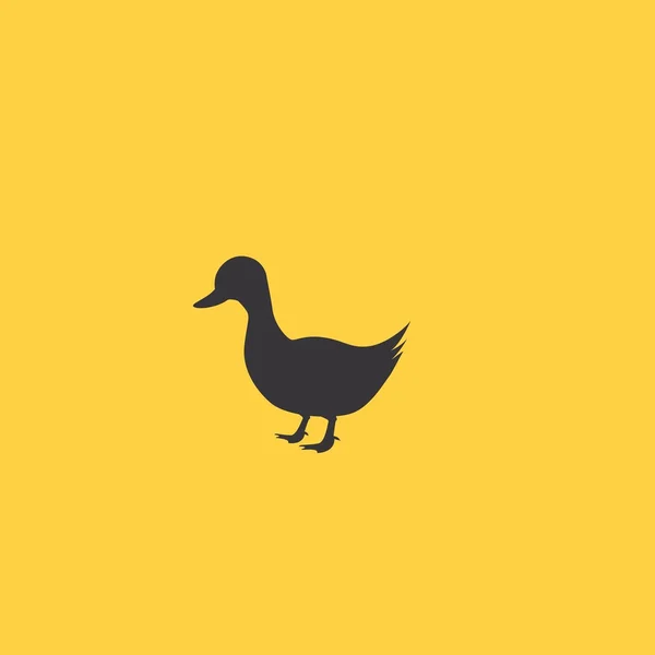 Icona dell'uccello anatra — Vettoriale Stock