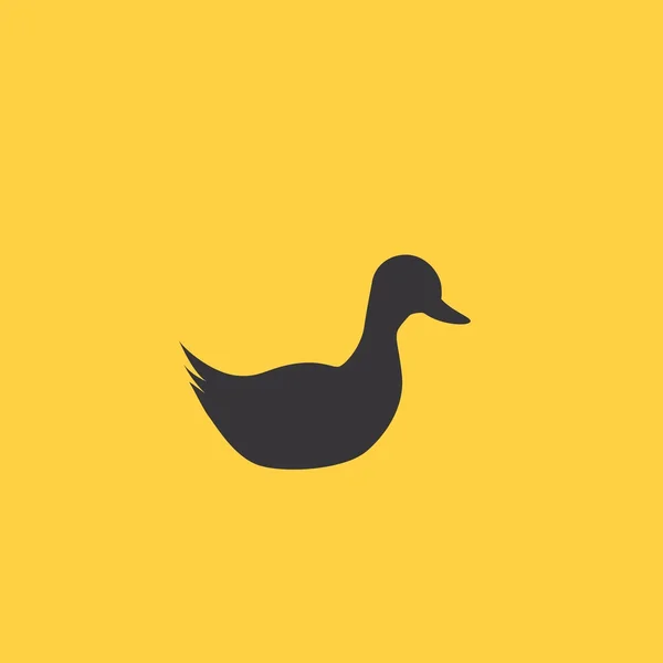 Icono de pájaro pato — Vector de stock