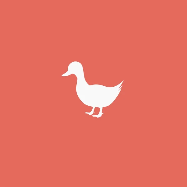 Icône canard oiseau — Image vectorielle