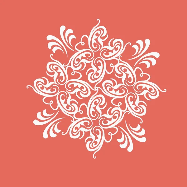 Elemento de diseño adorno floral — Vector de stock