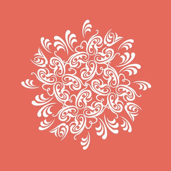 Elemento de diseño adorno floral — Vector de stock