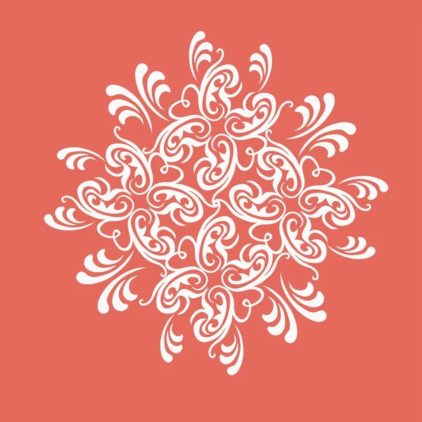 Floral sieraad ontwerpelement — Stockvector