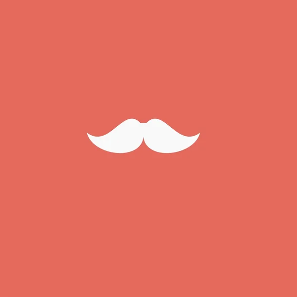 Male mustache icon — Stock Vector