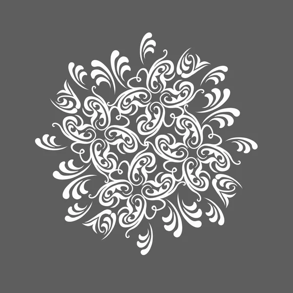 Elemento de diseño adorno floral — Vector de stock