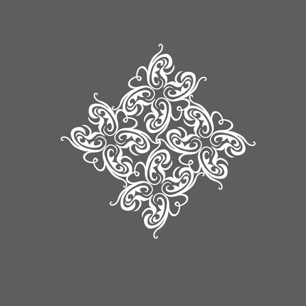 Ornement floral élément de conception — Image vectorielle