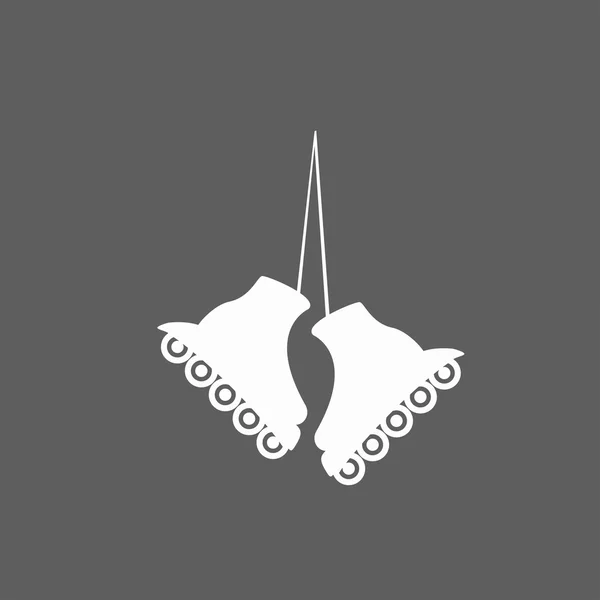 Rolschaatsen pictogram — Stockvector
