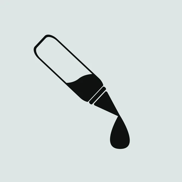 Oor of druppelaar oogpictogram — Stockvector