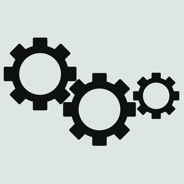 Servicio, configuración, icono de engranajes — Vector de stock