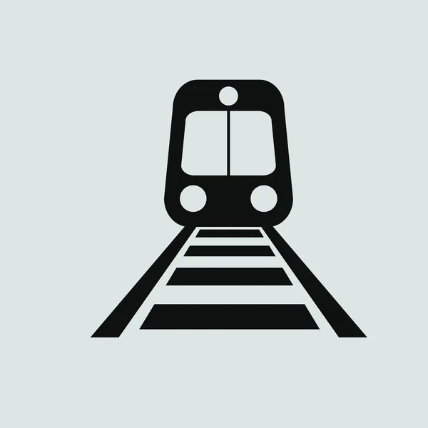 Значок залізничного транспорту — стоковий вектор