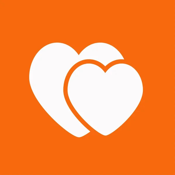 Srdce pár ikon — Stockový vektor