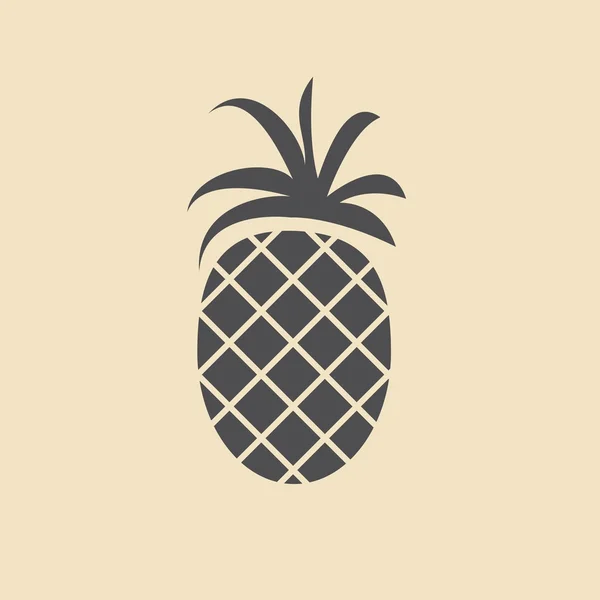 Ananas frukt ikon — Stock vektor