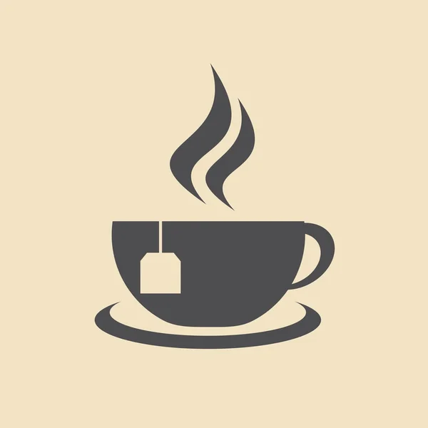 Bir fincan çay ikonu — Stok Vektör