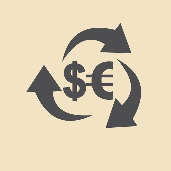 Currency converter, exchange Icon — Stock Vector