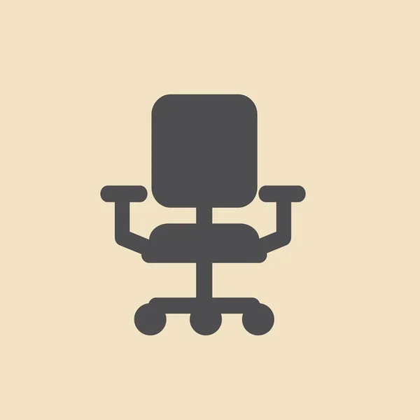 Εικονίδιο καρέκλας γραφείου — Διανυσματικό Αρχείο