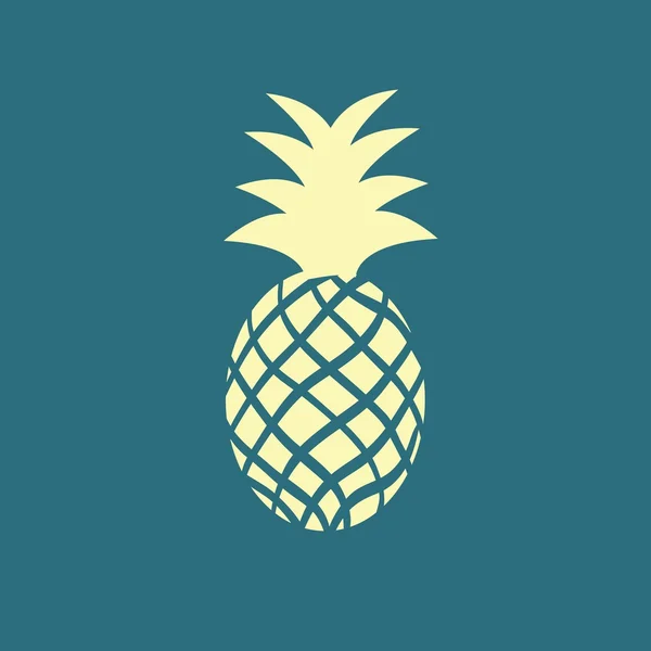 Εικονίδιο φρούτων ανανά — Διανυσματικό Αρχείο