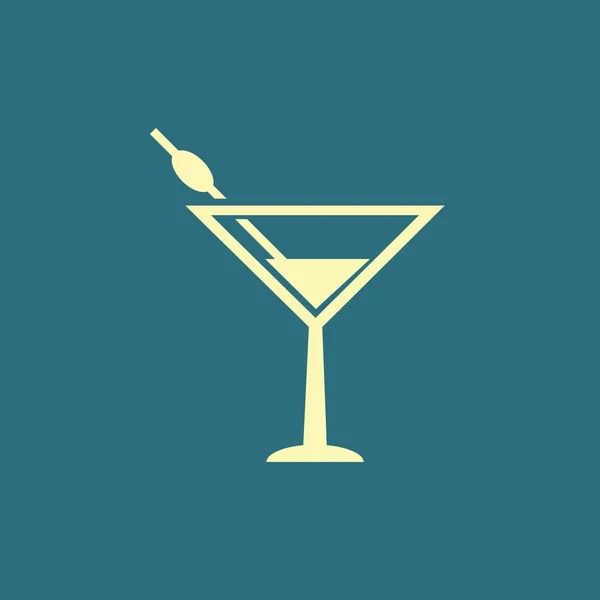 Icône cocktail Martini — Image vectorielle