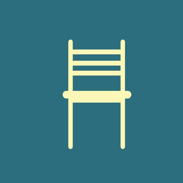 Значок деревянного стула — стоковый вектор