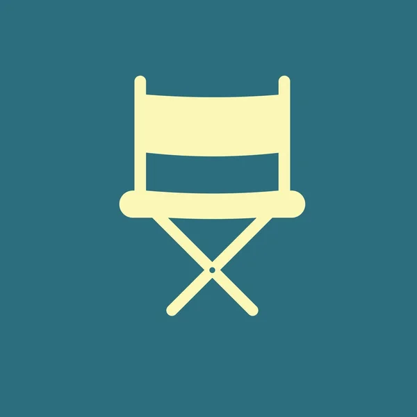 Camping stoel pictogram — Stockvector