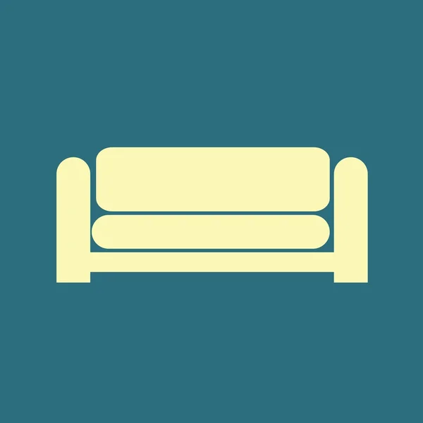 Sofá, ícone do sofá — Vetor de Stock