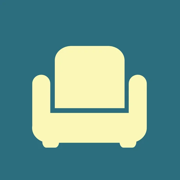 Weiche Sessel-Ikone — Stockvektor