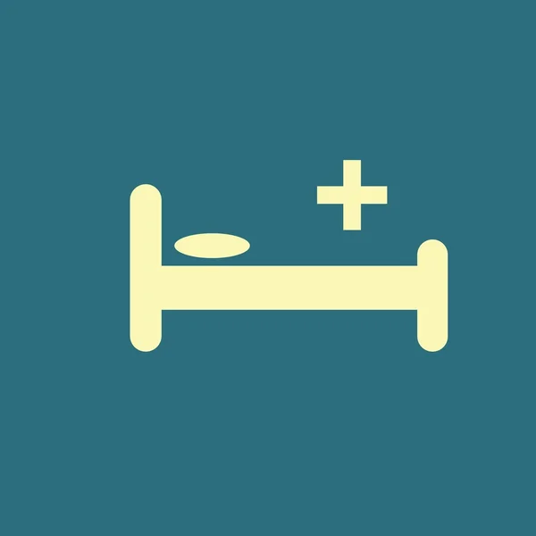 Nemocniční lůžko ikona — Stockový vektor