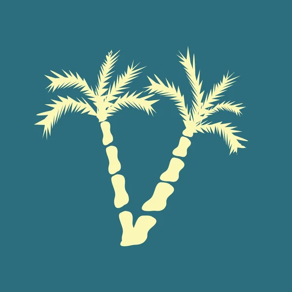Icono de palmeras — Vector de stock