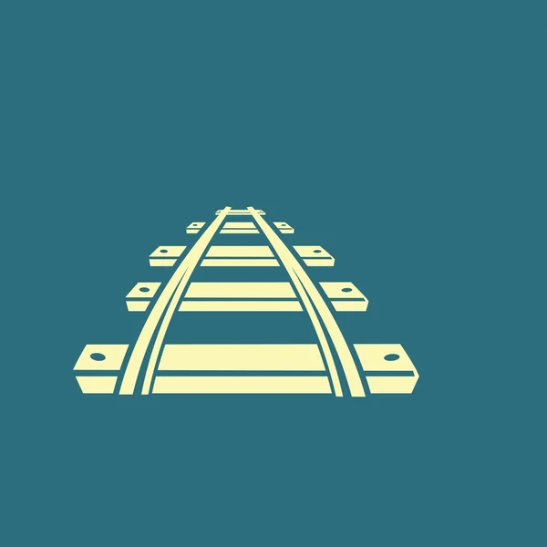 Железнодорожный, железнодорожный значок — стоковый вектор
