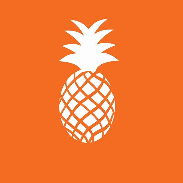 Icono de la fruta de piña — Vector de stock